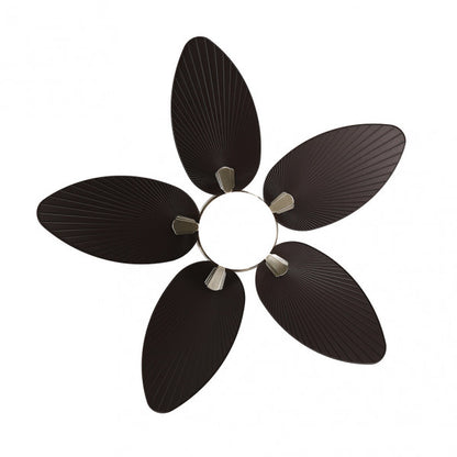 Ventilador  Dc Borasco 24w Niq/marron 5 Asp.6 Vel 132d 2950lm Remoto.memor.y Temp.3000-4000-6000k