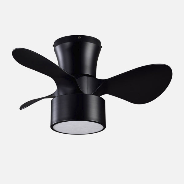Ventilador DC 24w Kos Negro 3 Aspas 60d 6 Vel. 2390lm 3000-4500-6000k c/remoto, Memoria Y Temporizador