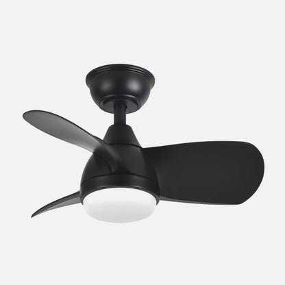 Ventilador Dc 24w Pirdo Negro 3 Aspas 60d 2400lm 6 Velocidades 3000-4500-6000k C/remoto, memoria Y Temporizador