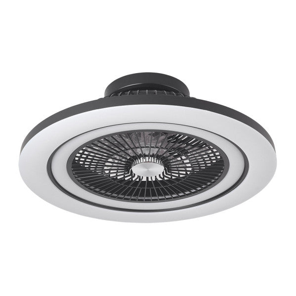 Ventilador Dc 50+7w Antartida Negro 5asp 58d 5400lm 3000-4500-6500k+rgb Remo+r.intensidad+memoria+temporizador