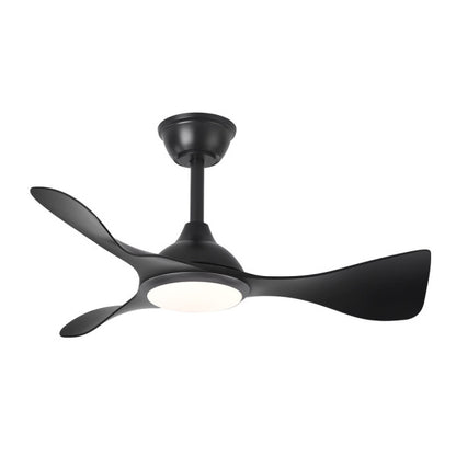 Ventilador Dc Caiman 36w 3600lm Negro 89d 3aspas 6vel 3000-4500-6500k Remoto+reg.intensidad+memoria+temporizador