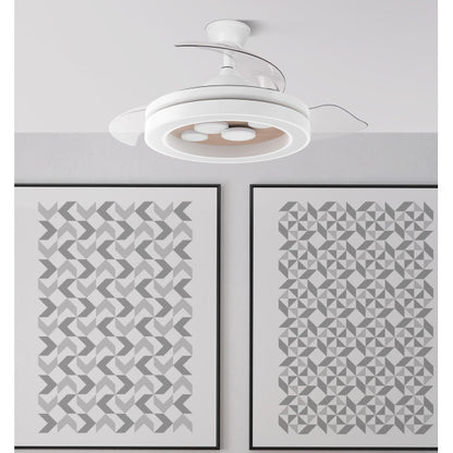 Ventilador Dc Cupido 55w Blanco/haya 3asp.107d 4960l 3000-4500-6500k Reg.intensidad+remoto+memoria+temporizador