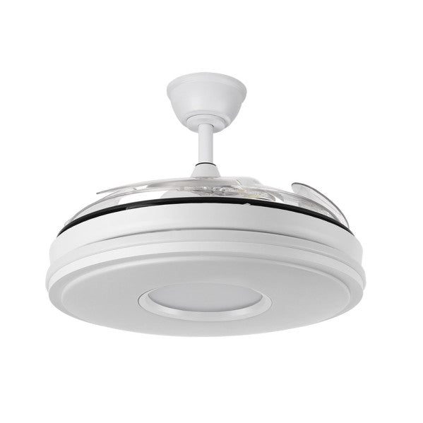 Ventilador Dc Dani 59w 6980lm Blanco 4aspas 6velocidades 106d 3000-4200-6500k Remoto+Reg.Intensidad+memoria+temporizador 24
