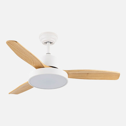 Ventilador Dc Kavala 48w Blanco 3aspas Haya 112d 6velocidades 4078lm 3000-4000-6000k Remoto+memoria+temporizador