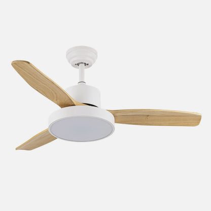Ventilador Dc Kavala 48w Blanco 3aspas Haya 112d 6velocidades 4078lm 3000-4000-6000k Remoto+memoria+temporizador