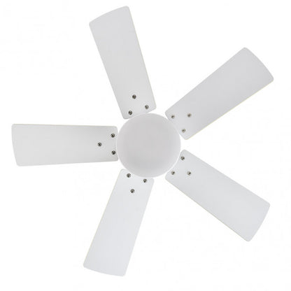 Ventilador Dc Marta 36w Blanco 5 Aspas Rev.  Blanco/haya  41x76d 3060lm C/ Remoto , Memoria Y Temporizador 3000k,4000k,6000k