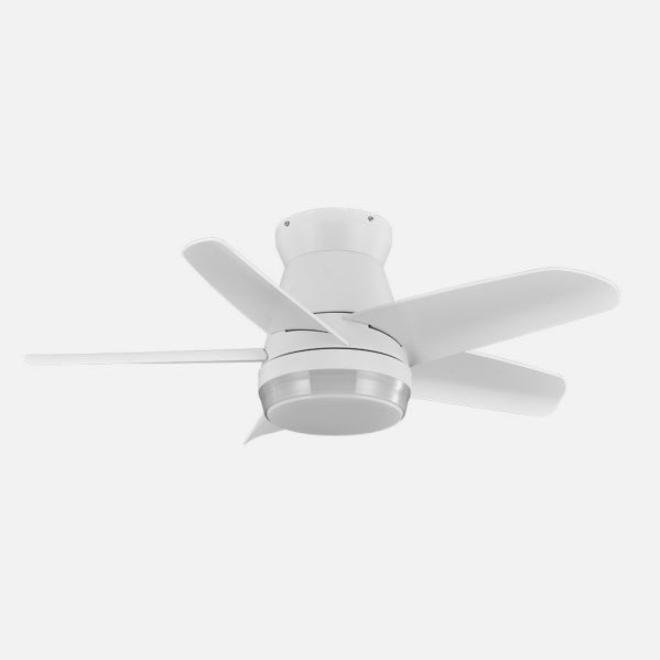Ventilador Dc Neutron 24w 2400lm Blanc 5 Aspas 91d  3000k,4500k,6000k, Remoto+temporizador+memoria