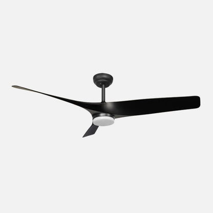 Ventilador Dc Niger 22w Negro 3aspas 132d 6vel. Regulable Intensidad 2180lm 3000k,4000k,6000k Remoto+temporizador+memoria