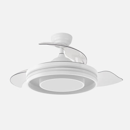 Ventilador Dc Pitufo 57w Blanco 3asp107d 3990lm Rgb  +3000-4500-6500k Reg.intensidad+remoto+memo+temporiz