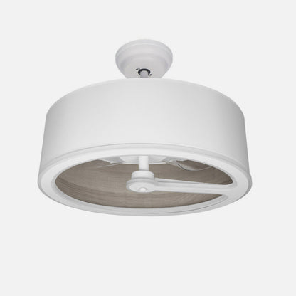 Ventilador Dc Tatiana 110w Blanco/mad.Gris 3 Aspas 62d 3000-4000-6000k 9350lm Remoto,memoria,temporizador