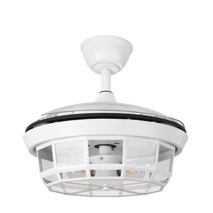 Ventilador Dc Tornado Mini Blanco 3xe27 91d 3aspas Desplegables 6velocidades C/remoto Y Temporizador