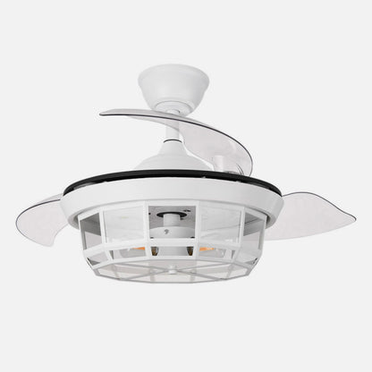 Ventilador Dc Tornado Mini Blanco 3xe27 91d 3aspas Desplegables 6velocidades C/remoto Y Temporizador