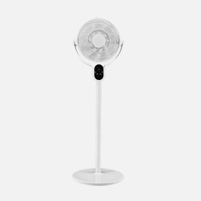 Ventilador De Pie Cadalso Blanco 8vel 25w 9asp 45d Fijo/rotat.motor.dc,remoto 100/138x48x40cm
