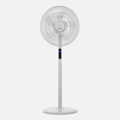 Ventilador De Pie Icono Blanc 3vel 45w  119x44x40 Cm Oscilante 5asp.c/ Remoto,temporizador