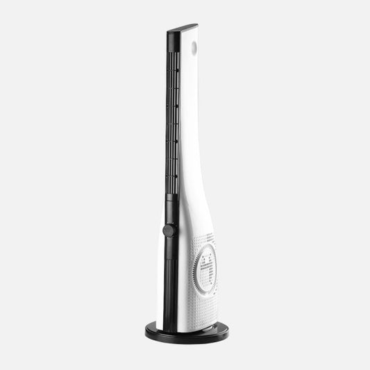 Ventilador De Torre Cebreros Blanco/negro 50w 3velocidades  Silencioso Temporizador 89x24x24cm