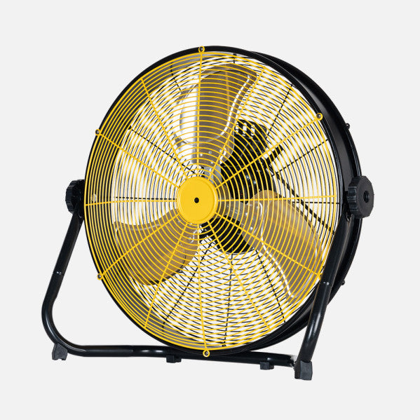 Ventilador Industrial Mapache 140w Negro/amarillo 3vel 3aspas orientable 180º 61x62x19,5cm