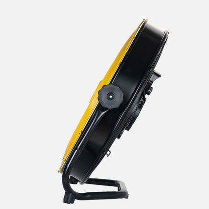 Ventilador Industrial Mapache 140w Negro/amarillo 3vel 3aspas orientable 180º 61x62x19,5cm