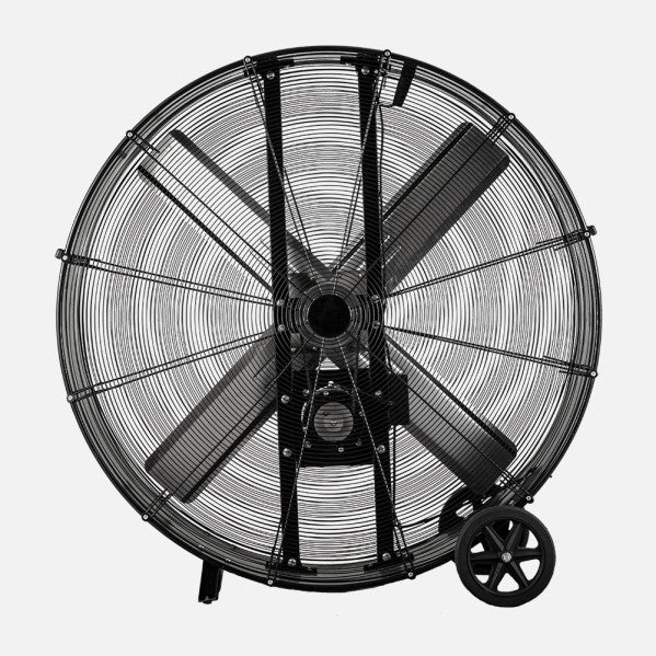 Ventilador Industrial Maximum 800w Negro 127d  2 Velocidades C/ruedas 129,5x127x46cm
