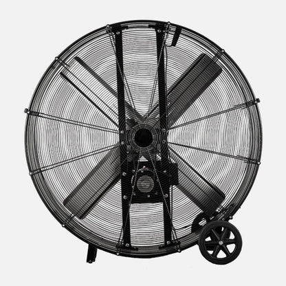 Ventilador Industrial Maximum 800w Negro 127d  2 Velocidades C/ruedas 129,5x127x46cm