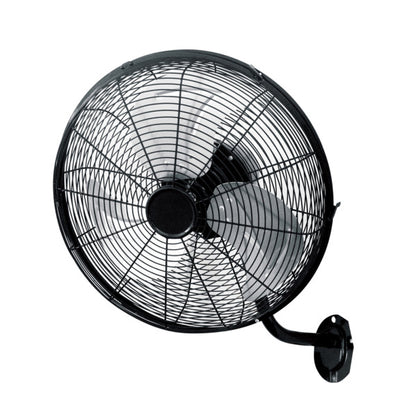 Ventilador Pared Arrecife 60w Negro/plata 40d  3 Velocidades Orientable Y Oscilante