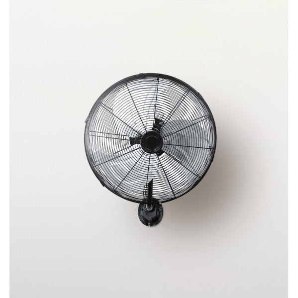 Ventilador Pared Arrecife 90w Negro/plata 45d  3 Velocidades Orientable Y Oscilante