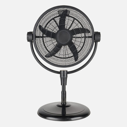 Ventilador Pie 3x1 Aifos Negro 3vel 90w 5aspas  Rotacion manual Suelo/pared/sobremesa Orientable Regx61x61cm