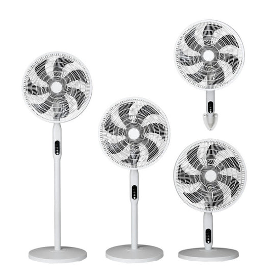 Ventilador Pie 3x1 Mixin Blanco 3vel 60w 7asp 45d  Fijo/rotatorio Suelo/pared/sobremesa Regx45x45cm