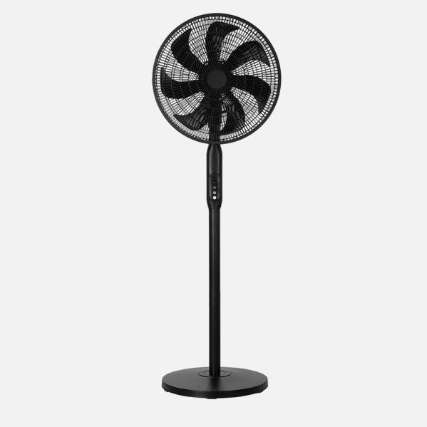 Ventilador Pie 3x1 Mixin Negro 3vel 60w 7aspas 45d  Fijo/rotatorio Suelo/pared/sobremesa Regx45x45cm