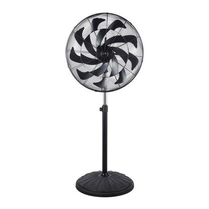 Ventilador Pie Indust.centurion Negro1velecidad 300w 16asp Fijo Y Rotat.oscilante Regx65x59cm