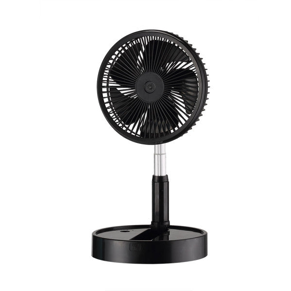 Ventilador DC Portatil Galan Negro 10w 3vel Bateria Regx20x20cm Plegable+remoto+temporizador