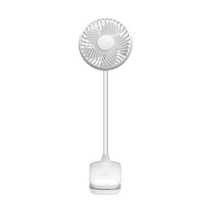 Ventilador Sobremesa C/pinza Sines Blanco 5w 3+1velocidades Recargable Alimen.usb 5asp Motor Dc 36x12,5x11,5cm Inalambrico