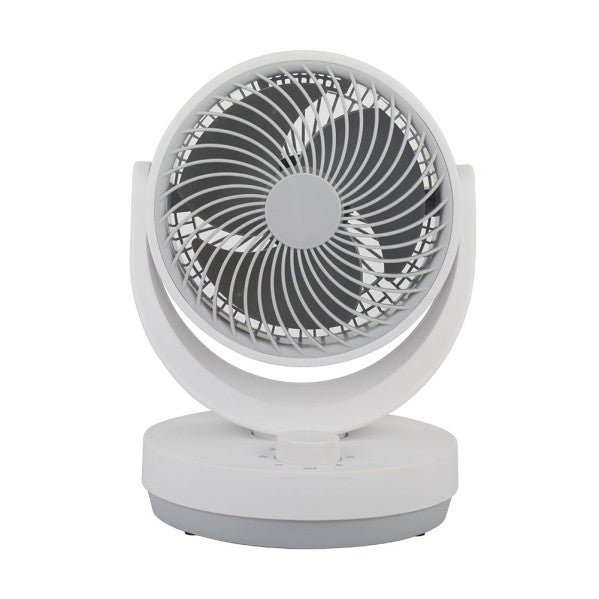 Ventilador Sobremesa Blanco/gris Lagos 3velocidades 35w 3aspas Orientable 29,8x22,6x20,6cm