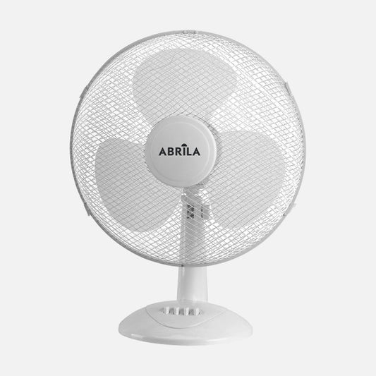 Ventilador Sobremesa Cape Grande Blanco 3 Vel. 40w  Oscilante 3 Aspas Blancas 53x43x25 Cm