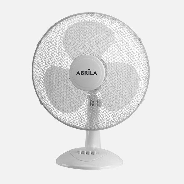 Ventilador Sobremesa Cape Mediano Blanco 3vel 35w  Oscilante 3 Aspas Blancas 47,5x34x20cm