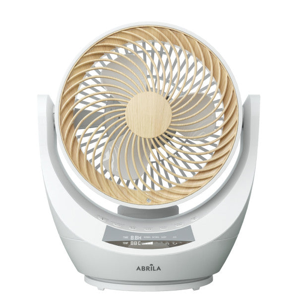 Ventilador Sobremesa Navia Blanco/haya 40w 4velocidades Orient Rotatorio,remoto,temporizadpr Y Display 34x28,7x23,5cm