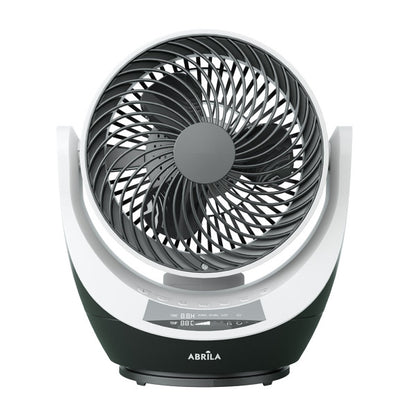 Ventilador Sobremesa Navia Negro/blanco 40w 4velocidades Orientable Rotatorio,remoto,temporizador Y Display