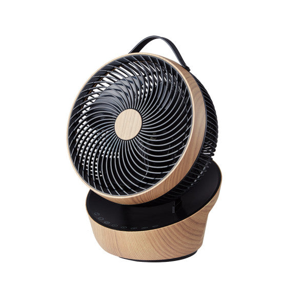 Ventilador Sobremesa Petirrojo Negro/haya 25w 12vel 3asp Motor Dc Remoto,temporizador 36,3x27,5x24,8cm
