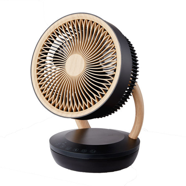 Ventilador Sobremesa Ruiseñor Negro/haya 45w 3vel 3asp Remoto,temporizador,tactil 35,7x25,5x19,3cm