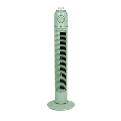 Ventilador Torre Huracan Verde 45w 3velocidades Temporizador  Fijo Y Rotatorio 75x22x22cm